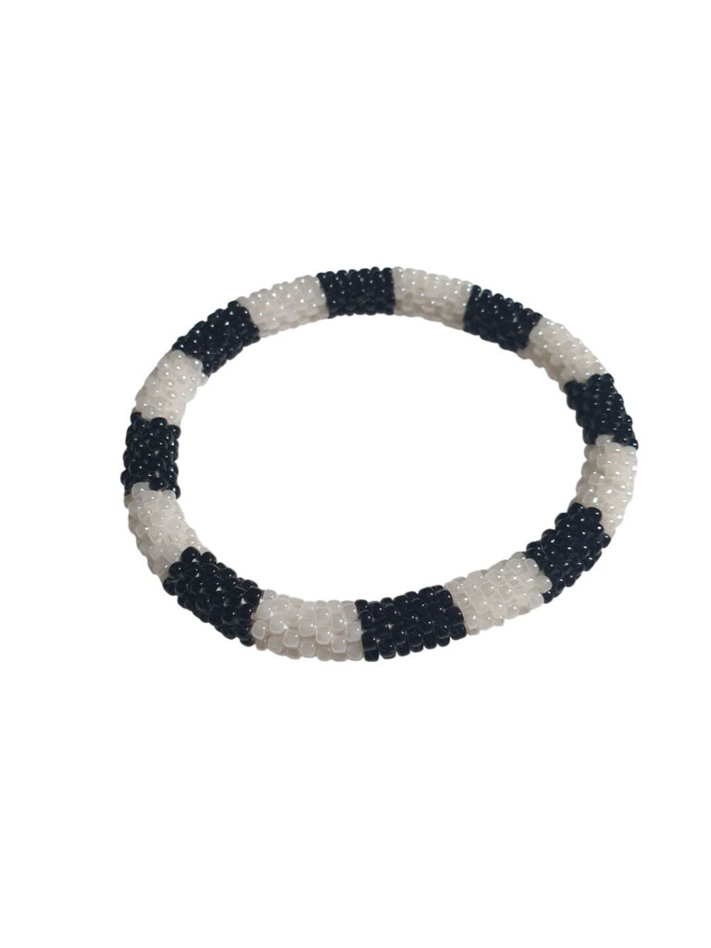 Sashka Yin Yang Beaded Bracelet Handmade Jewelry Round Minimalist Gift Kathmandu